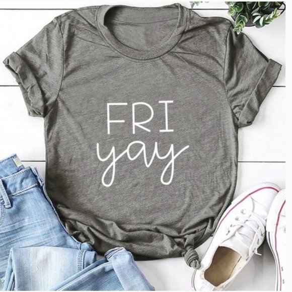 October Love Tops - FRIyay Graphic Tee
